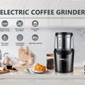 LINKChef Coffee Grinder, Coffee Bean Grinder, Spice Grinder with Stainless Steel Four Blades Perfect for Coffee Beans, Spice, Tea (Black)