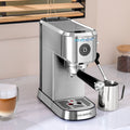 Casabrews 20 Bar Espresso Machine with Milk Frothing System, Stainless Steel, Silver, New