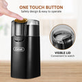 Gevi Electric Coffee Grinder and Spice Grinder with Stainless Steel Blades, Black