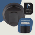 Contigo Byron 2.0 Stainless Steel Travel Mug with SNAPSEAL Lid and Grip Blue Corn, 20 fl oz.