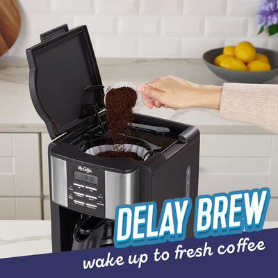 Mr. Coffee 12 Cup Programmable Coffee Maker with 3 Ways to Brew System