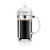 Bodum 34oz Caffettiera French Press Coffeemaker, Plastic, White