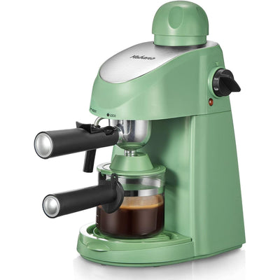 Espresso Machine, Yabano 3.5 Bar 4 Cup Steam Espresso Cappuccino Maker with Milk Frother, Green