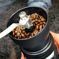 Triple Tree Manual Coffee Grinder with Ceramic Burrs, Hand Coffee Mill with Two Glass Jars(11oz each), Brush and 2 Tablespoon Scoop