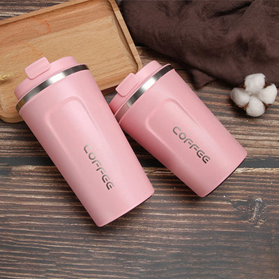 Giyblacko Double Walled Insulated Thermos Travel Mug Insulated Coffee Cup With Leakproof Lid Vacuum Insulation Stainless Steel For Hot And Cold Water Coffee And Tea 510ml