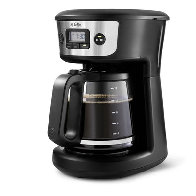 Mr. Coffee 12 Cup Programmable Coffee Maker with Strong Brew, Stainless