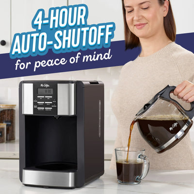 Mr. Coffee 12 Cup Programmable Coffee Maker with 3 Ways to Brew System